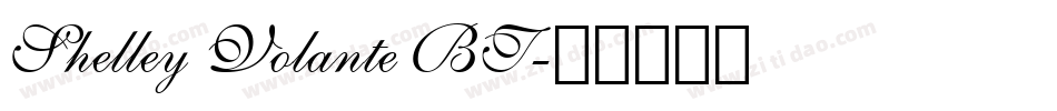 Shelley Volante BT字体转换
